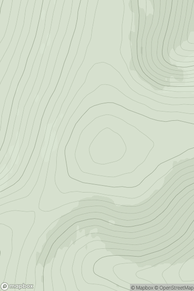 Thumbnail image for Cairn Culchavie showing contour plot for surrounding peak