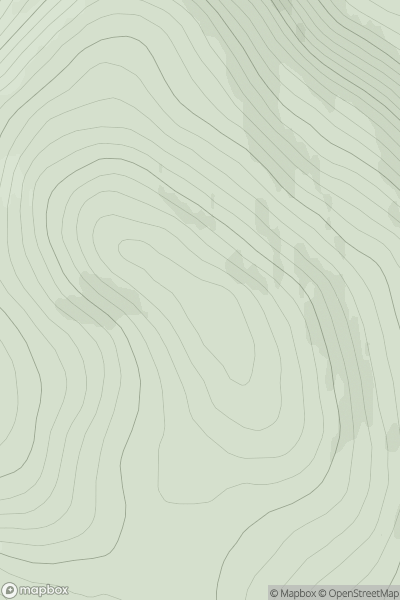 Thumbnail image for Carn Leac Saighdeir showing contour plot for surrounding peak