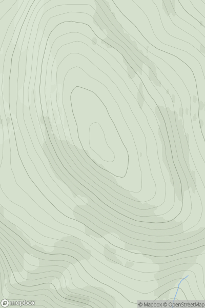 Thumbnail image for Liath Bheinn showing contour plot for surrounding peak