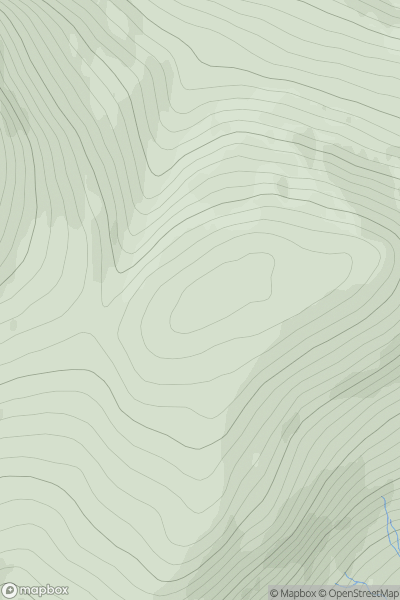 Thumbnail image for Creag a' Chleirich showing contour plot for surrounding peak