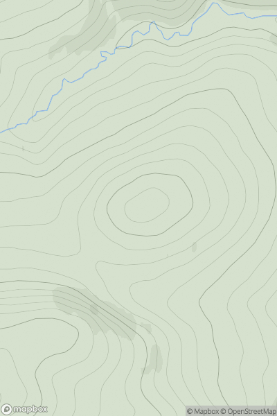 Thumbnail image for Carn Ruadh-bhreac showing contour plot for surrounding peak