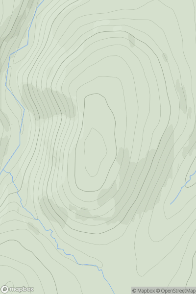 Thumbnail image for Carn Ruabraich showing contour plot for surrounding peak