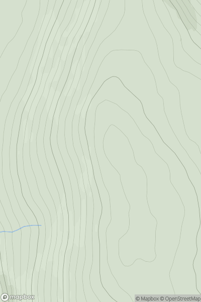 Thumbnail image for Carn a' Choire Mhoir showing contour plot for surrounding peak