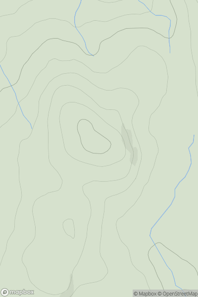 Thumbnail image for Meall an Dubh Lochain showing contour plot for surrounding peak