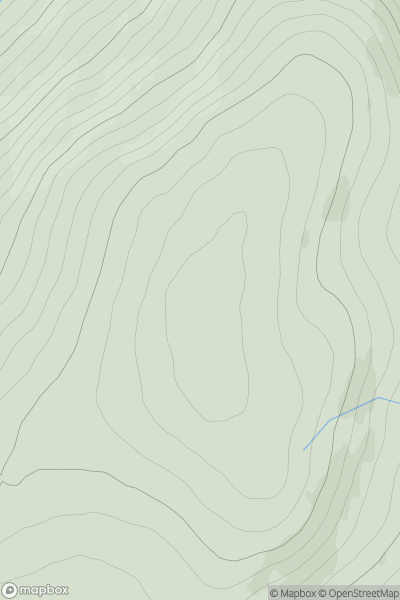 Thumbnail image for Cairn Dulnan showing contour plot for surrounding peak