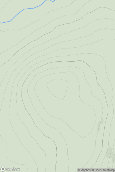 Thumbnail image for Meall Odhar a' Chire showing contour plot for surrounding peak