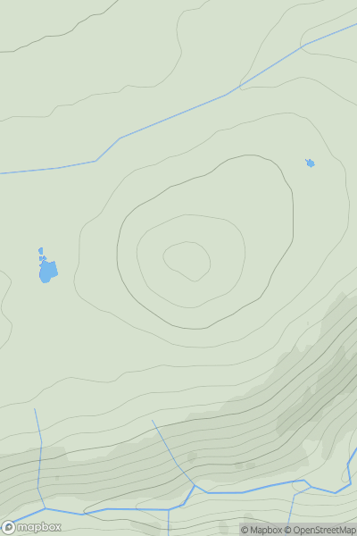 Thumbnail image for Carn Gearresith showing contour plot for surrounding peak