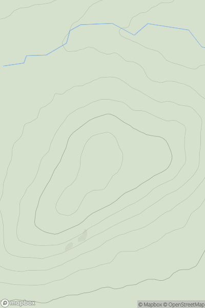 Thumbnail image for Carn Easgann Bana East Top showing contour plot for surrounding peak