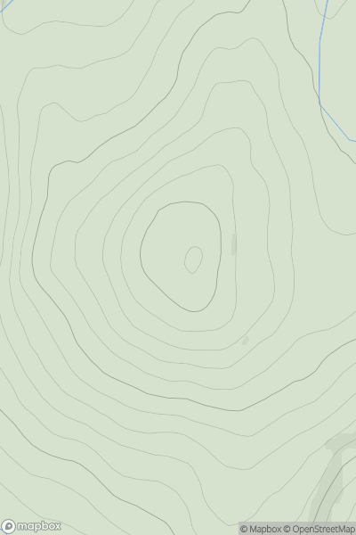 Thumbnail image for Meall a' Chocaire showing contour plot for surrounding peak