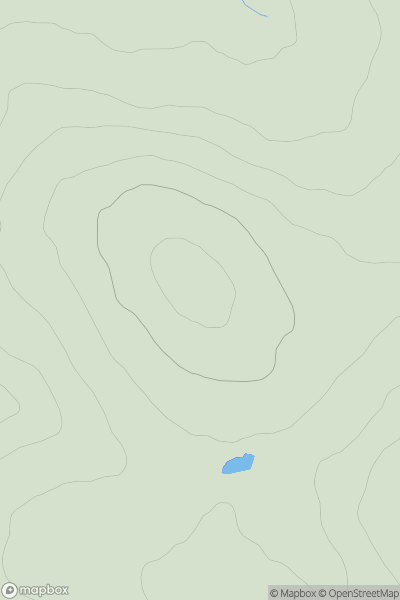Thumbnail image for Carn Caol showing contour plot for surrounding peak