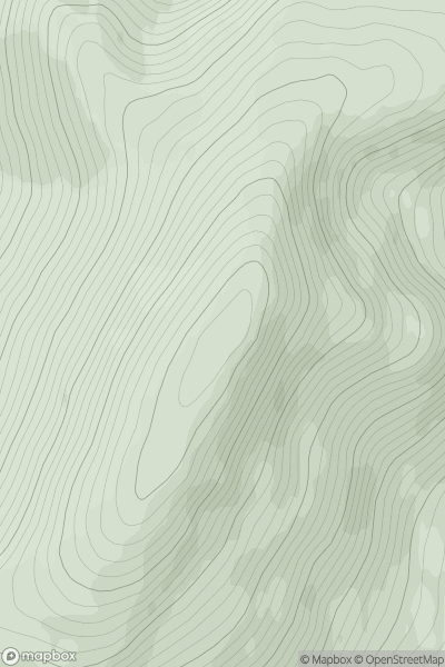 Thumbnail image for Beinn a' Ghlo - Carn nan Gabhar showing contour plot for surrounding peak