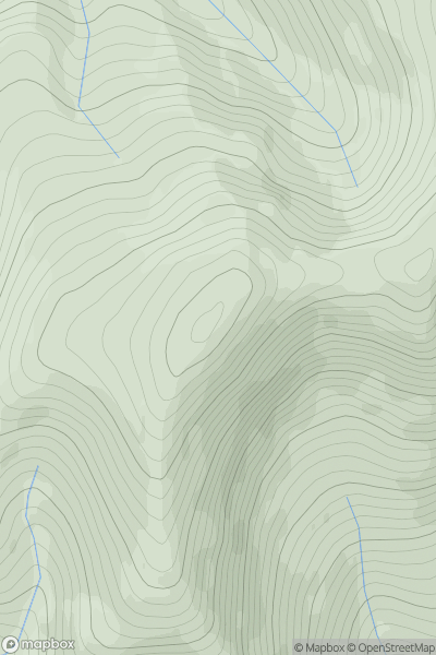 Thumbnail image for Beinn a' Ghlo - Braigh Coire Chruinn-bhalgain showing contour plot for surrounding peak