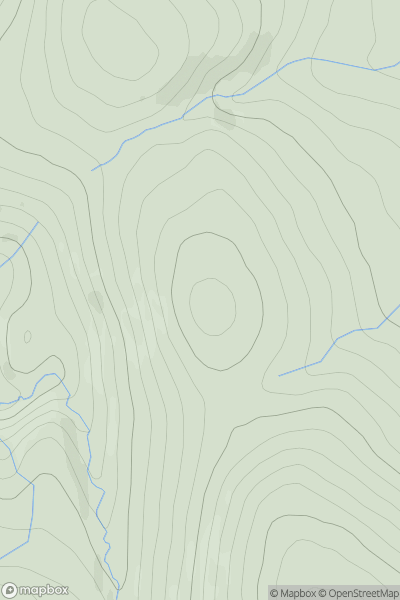 Thumbnail image for Carn Leachter Beag showing contour plot for surrounding peak