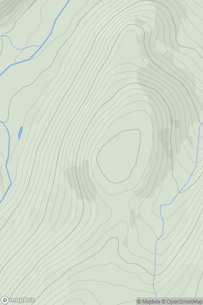 Thumbnail image for Caimhlin Mor showing contour plot for surrounding peak