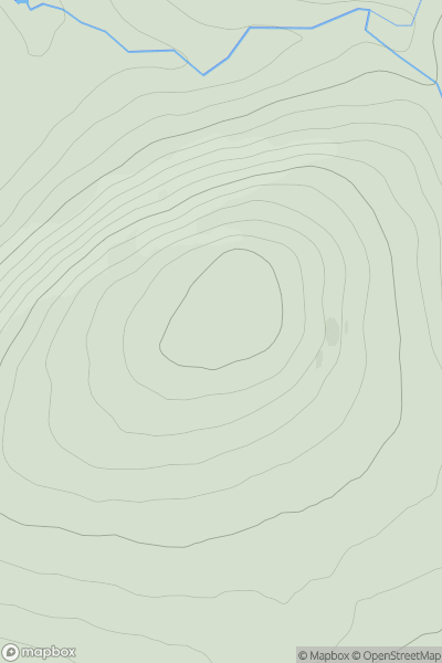 Thumbnail image for Carn Fliuch-bhaid showing contour plot for surrounding peak