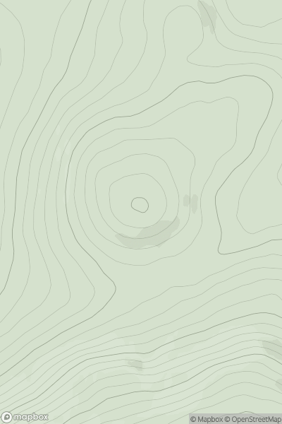 Thumbnail image for Meall a' Bhuailt showing contour plot for surrounding peak