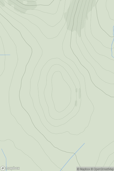 Thumbnail image for Cnoc Fraing South Top showing contour plot for surrounding peak