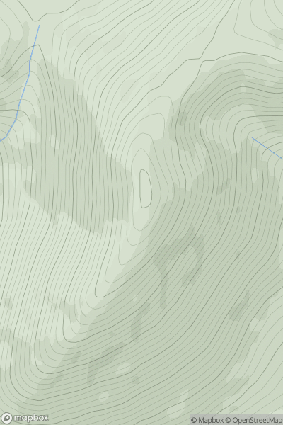 Thumbnail image for Airgiod Bheinn showing contour plot for surrounding peak