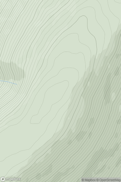 Thumbnail image for Druim Ghlaoidh (Leitir Fhionnlaigh) showing contour plot for surrounding peak