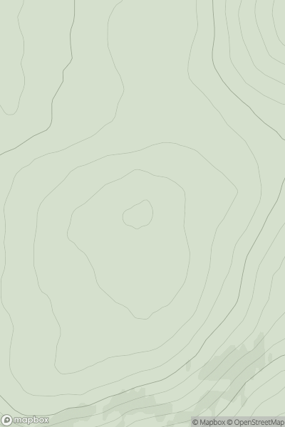 Thumbnail image for Aonach Odhar showing contour plot for surrounding peak