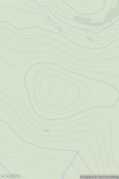 Thumbnail image for Carn Coire na Caorach showing contour plot for surrounding peak