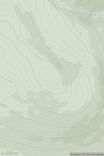 Thumbnail image for Meall a' Chomhlain showing contour plot for surrounding peak