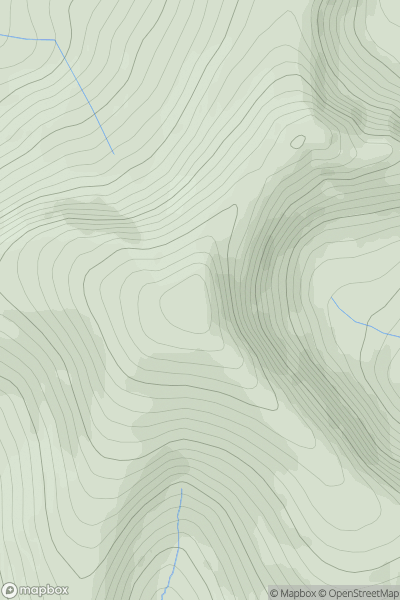 Thumbnail image for Glas Tulaichean showing contour plot for surrounding peak