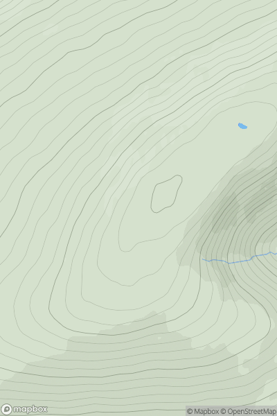 Thumbnail image for Coire Ceirsle Hill showing contour plot for surrounding peak