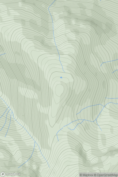 Thumbnail image for Sgurr a' Chuilinn showing contour plot for surrounding peak
