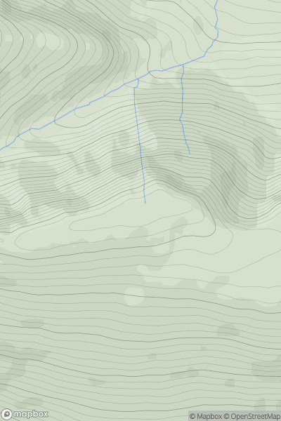 Thumbnail image for Glac Raineach showing contour plot for surrounding peak