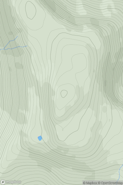 Thumbnail image for Sgurr na Laire Brice showing contour plot for surrounding peak