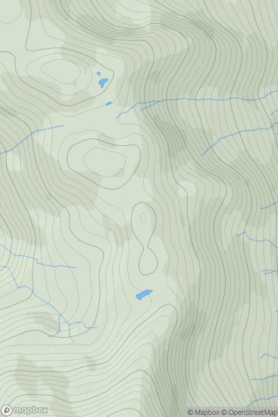 Thumbnail image for Sgurr a' Gharg Gharaidh Far South Top showing contour plot for surrounding peak
