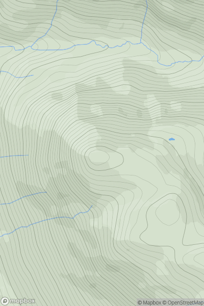 Thumbnail image for Sgurr a' Gharg Gharaidh Far North Top showing contour plot for surrounding peak