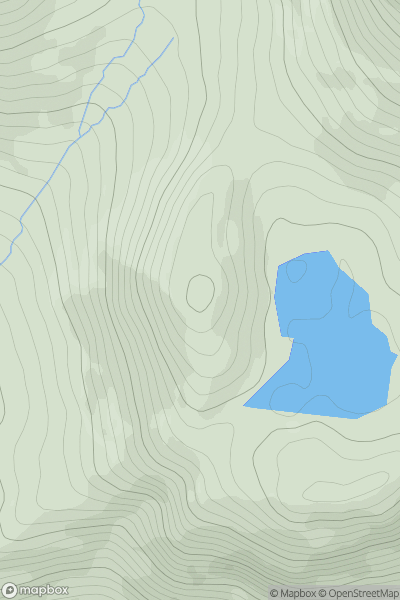 Thumbnail image for Meall a' Mheil showing contour plot for surrounding peak