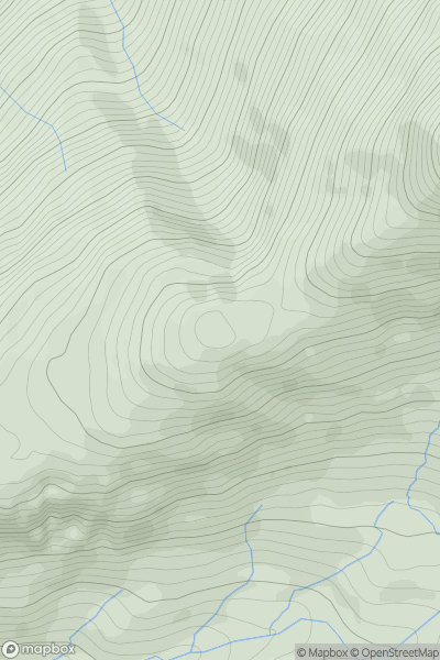 Thumbnail image for Druim a' Ghoirtein showing contour plot for surrounding peak