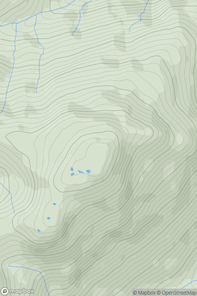 Thumbnail image for Meall a' Choire Dhuibh showing contour plot for surrounding peak