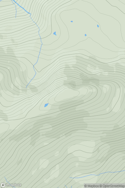 Thumbnail image for Stob an Uillt-fhearna showing contour plot for surrounding peak
