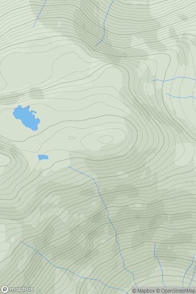 Thumbnail image for Meall nan Eun East Top showing contour plot for surrounding peak