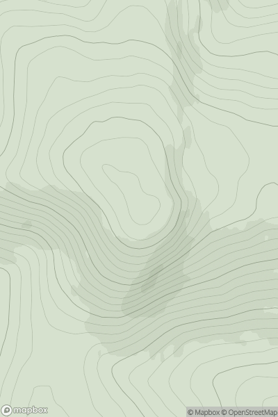 Thumbnail image for Carn a' Gheoidh showing contour plot for surrounding peak