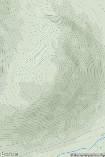 Thumbnail image for Meall an Tagraidh (Meall an t-Sagairt) showing contour plot for surrounding peak