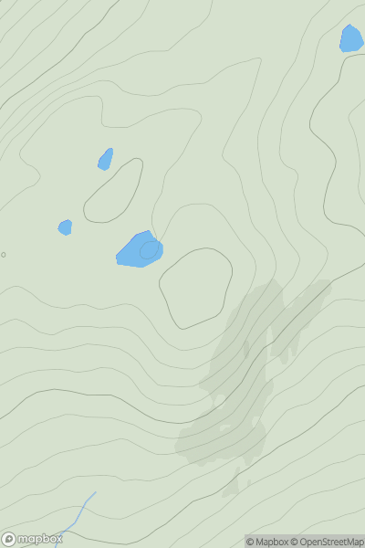 Thumbnail image for Mam a' Chroisg showing contour plot for surrounding peak