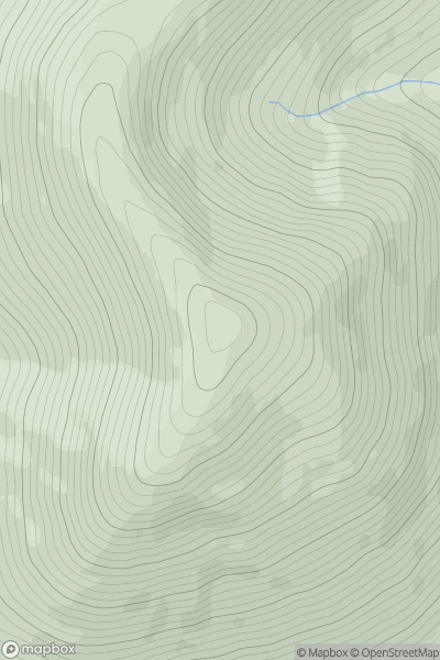 Thumbnail image for Beinn a' Ghlo - Carn Liath showing contour plot for surrounding peak