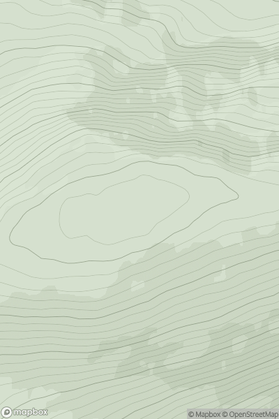 Thumbnail image for Mullach Coire nan Geur-oirean West Top showing contour plot for surrounding peak