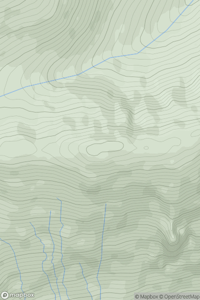 Thumbnail image for Carn Mor East Top showing contour plot for surrounding peak