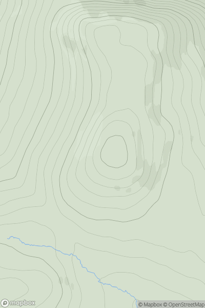 Thumbnail image for Creag a' Choire Dhuibh showing contour plot for surrounding peak
