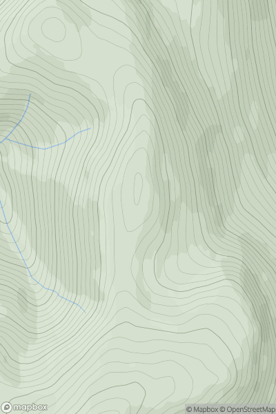 Thumbnail image for Carn nan Gabhar North Top showing contour plot for surrounding peak