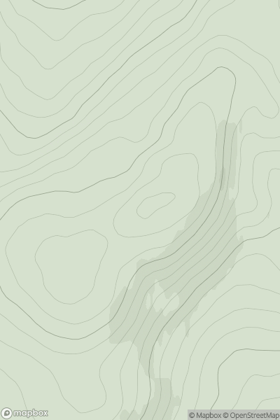 Thumbnail image for Creag a' Choire Dhuibh East Top showing contour plot for surrounding peak