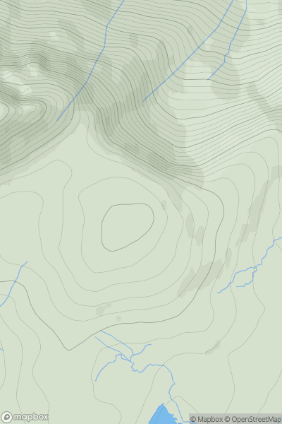 Thumbnail image for Suie Dhu showing contour plot for surrounding peak