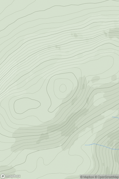 Thumbnail image for Carn nam Feuaich showing contour plot for surrounding peak