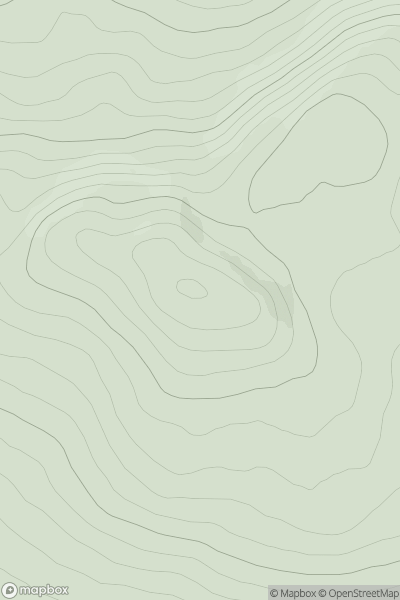 Thumbnail image for Carn a' Choire Leith showing contour plot for surrounding peak
